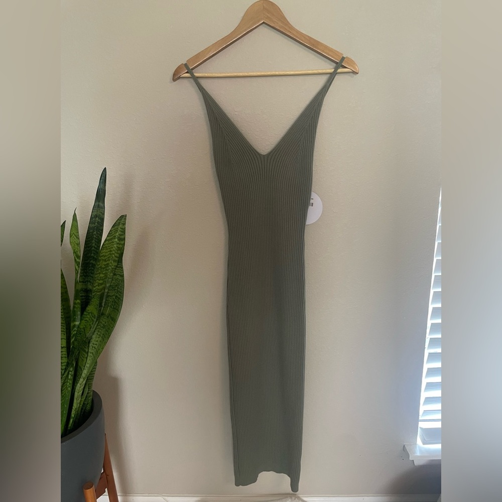 Princess Polly Oxford midi dress Green